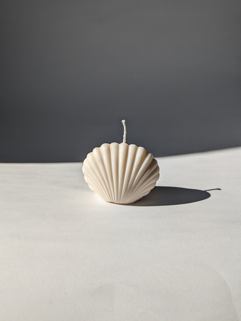 Seashell Candle | Shell Candle | Soy Wax Candles | Vegan Candle | Decor Candle | Home Decor image 1