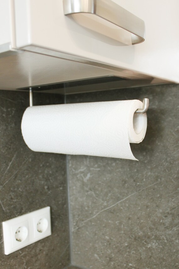 Stainless Steel Kitchen Roll Holder Etsy