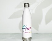 Moms Who Write Rainbow Logo Stainless Steel Water Bottle