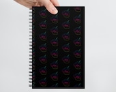 Moms Who Write Rainbow Logo black background Spiral notebook