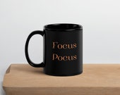 Focus Pocus Black Glossy Mug