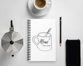 Moms Who Write Mug Logo Spiral notebook