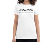 Caution: Editing short sleeve t-shirt