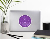 Purple Writing is Magic Bubble-free stickers