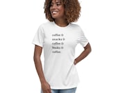 Coffee, Snacks, and Books short sleeve tee short sleeve T-Shirt