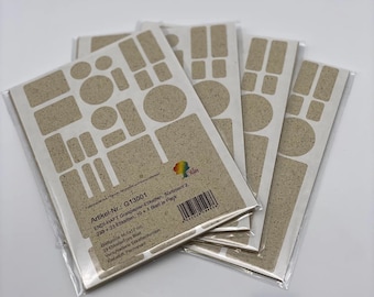 Nachhaltige Aufkleber, selbstklebende Etiketten aus Graspapier für Geschenke, Kleinunternehmen und Haushalt und kreatives