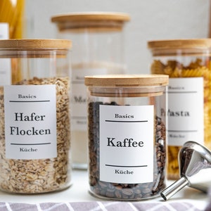 Küchen Etiketten, schöne Organisation Aufkleber, Basic Küchen Kollektion