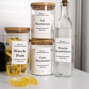 Wäsche Organisation, Wäscheetiketten, Organisation Etiketten, Basics Wäsche, Wasserdicht, selbstklebend