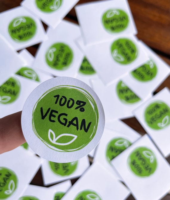 Runde Etiketten 40mm | Graspapier & Recyclingpapier |100 Prozent vegan | Aufkleber für Gastronomie, Kennzeichnung und selbstgemachte Produkt