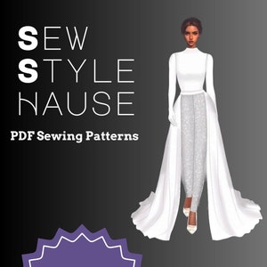 Pant & Detachable Skirt PDF Sewing Pattern