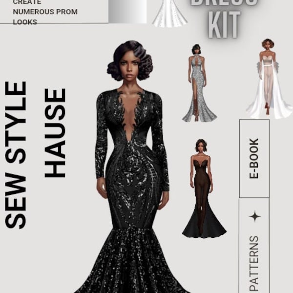 Prom Dress Kit PDF Sewing Patterns