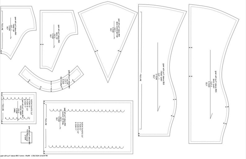 Girls/kids Halter Puff Sleeve Dress/gown PDF Sewing Pattern | Flower ...