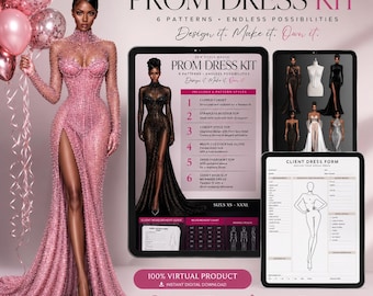 Prom Dress Kit PDF Sewing Patterns