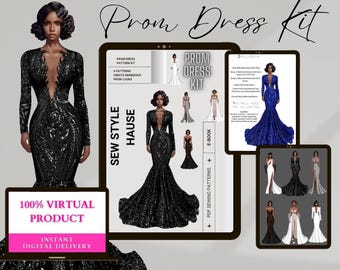 Prom Dress Kit PDF Sewing Patterns - Etsy