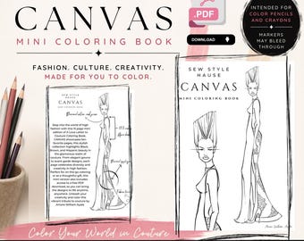 CANVAS Mini PDF Coloring Book (Digital Download)