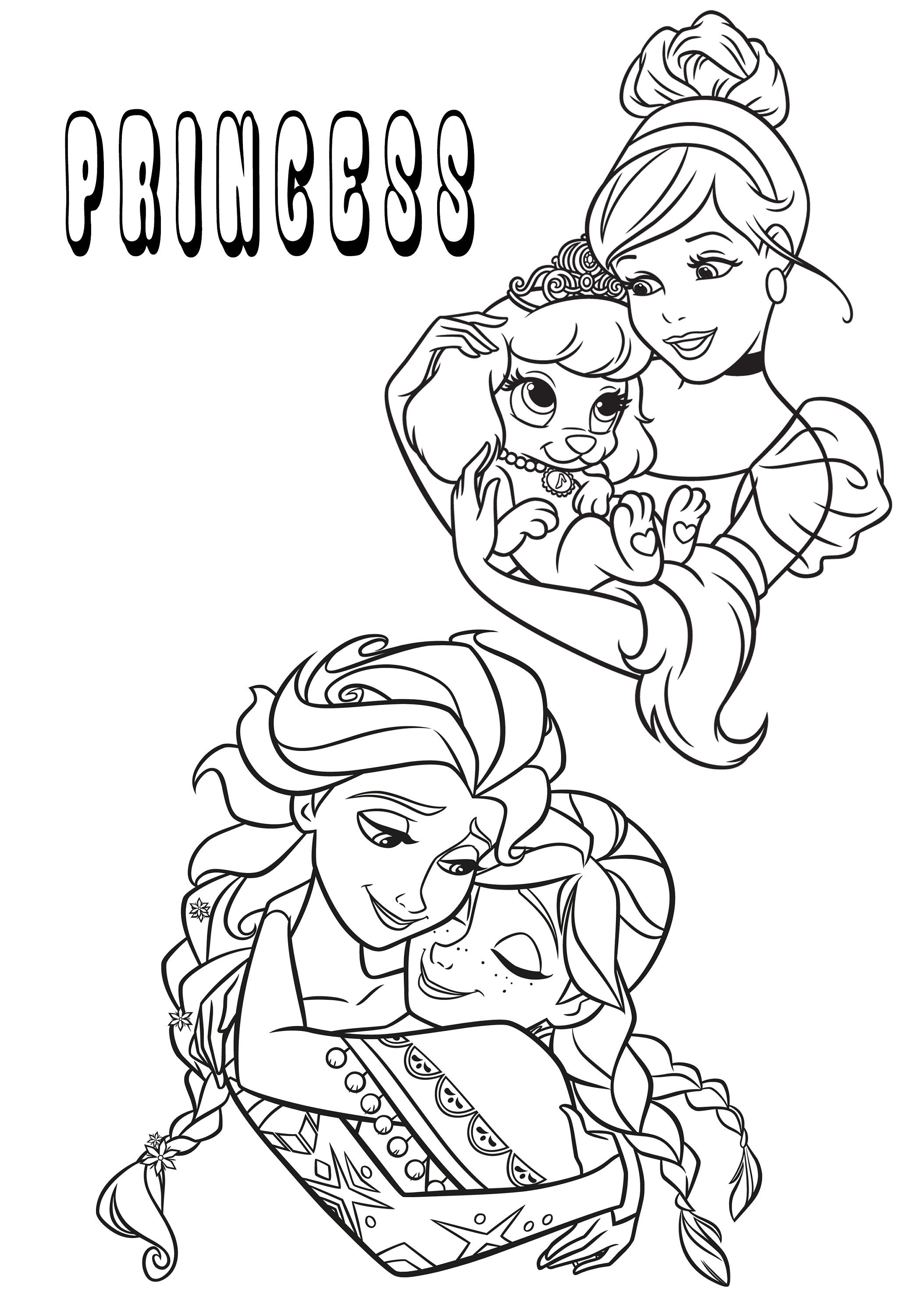 A 4 Page Children's Coloring PDF File A4 Size Downloadable - Etsy
