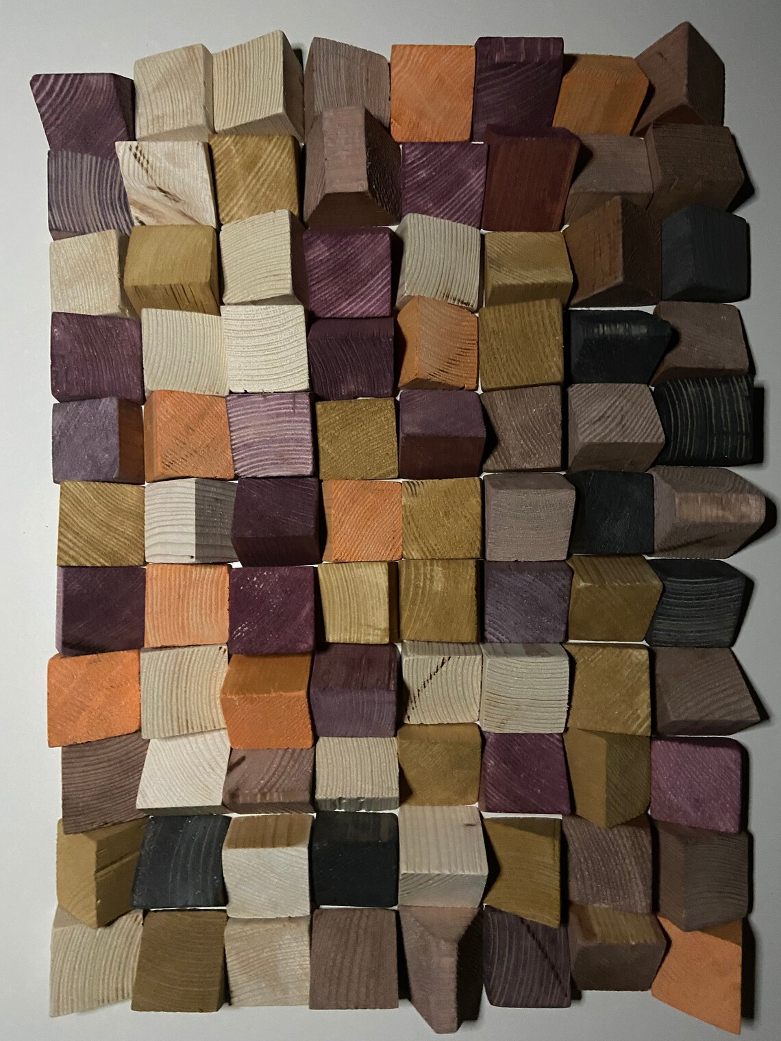 Wood Wall Art Wall Pixel Art Wall Hanging Sculpture Rustic Etsy UK