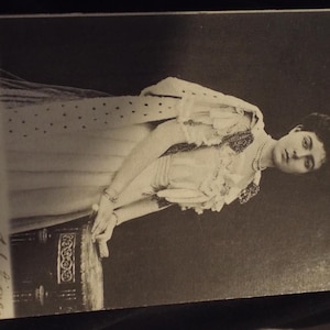 Carte postale photo ancienne de 1908 : Princesse Margareta de Suède