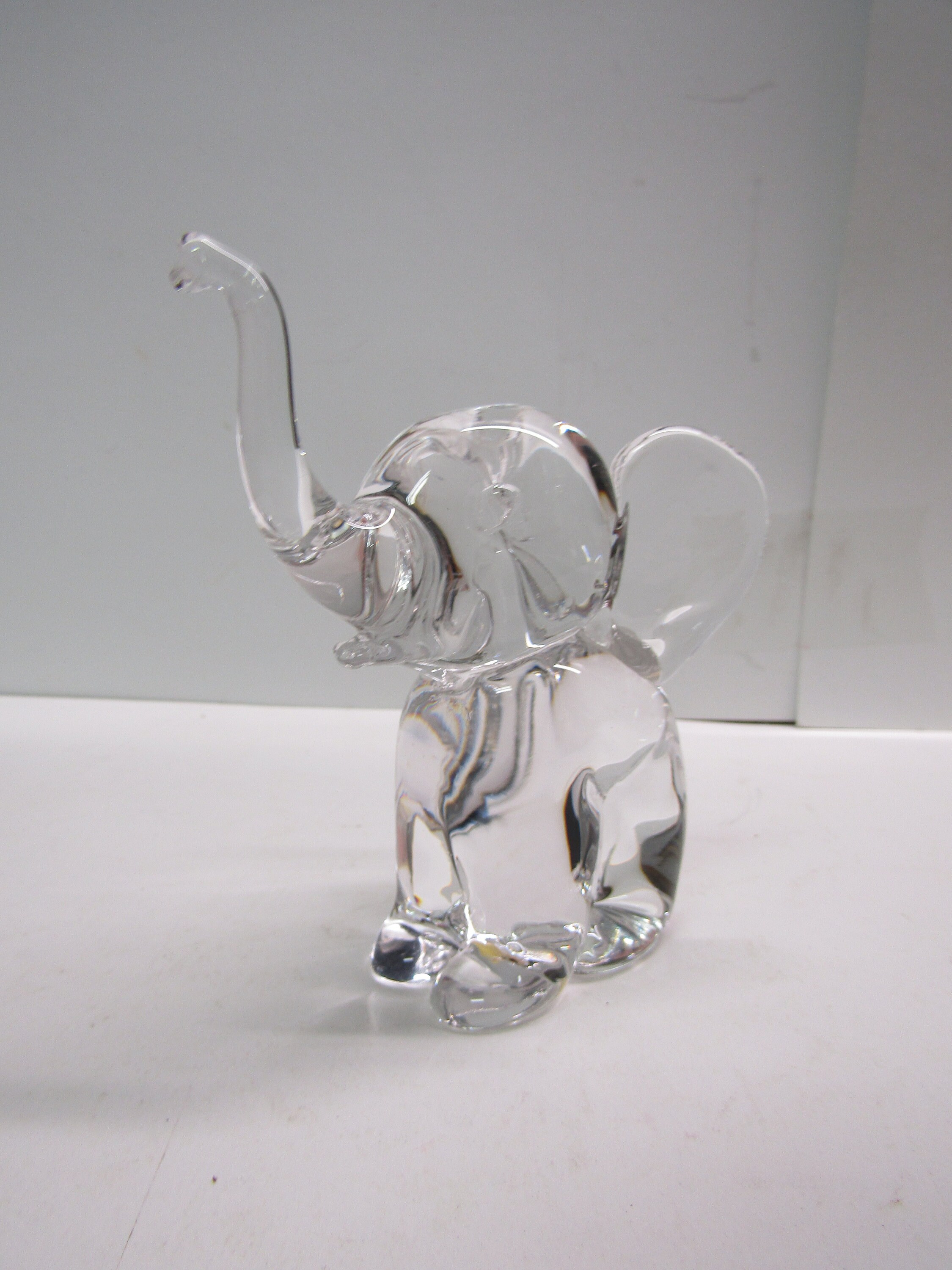 Murano Italy Blown Glass Elephant Paper Weight 3C Etsy