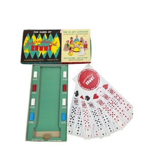 The game of international Rummy - board game - 1959 Vintage. Complete (LOC 5C)