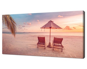 Stampa Su Tela Da Parete Panther Print, Tema Bagno Marino Rosa Mare, 46x31 Cm - Decorazione Casa Pronta Da Appendere