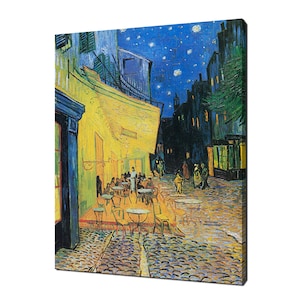 Café Terrace at Night 1888 By Vincent Van Gogh Reproduction Modern Design Canvas Print Home Decor Wall Art