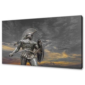 Leonidas Ancient King Of Sparta Greek Modern Design Home Decor Canvas Print Wall Art Picture