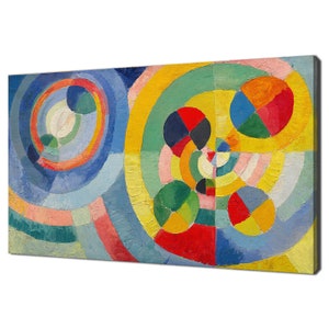 Robert Delaunay Circular Forms (1930) Klassisches Design Abstraktes Dekor Reproduktion Leinwand Druck Wandkunst Bild