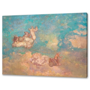 The Chariot of Apollo 1905–1916 by Odilon Redon Reproduction Modern Design Home Decor Canvas Print Wall Art Picture Ready To Hang