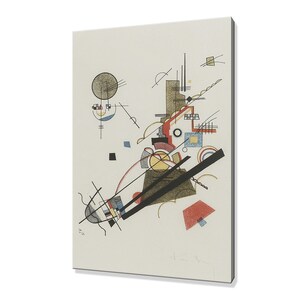 Wassily Kandinsky Frohlicher Augsteig (1923) Classic Design Abstract Decor Reproduction Canvas Print Wall Art