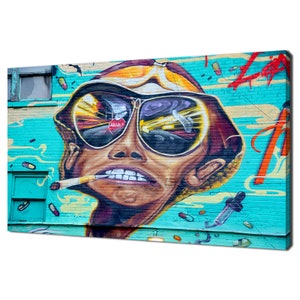 Fear And Loathing In Las Vegas Graffiti Wall Modern Design Home Decor Canvas Print Wall Art Wall Hanging
