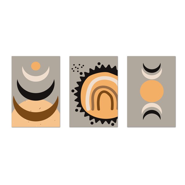 Set of 3 Canvas Art Etsy