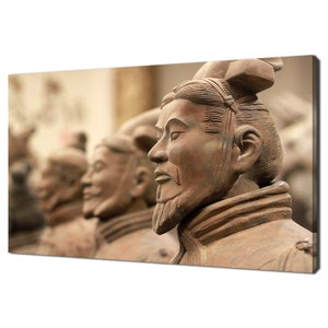 Famous Terracotta Warriors Of XiAn China Modern Design Home Decor Canvas Print Wall Art Picture Wall Hanging