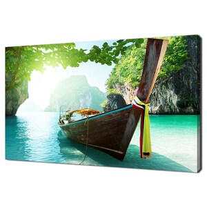Andaman Sea Boat Thailand Modern Design Home Decor Canvas Print Wall Art Picture