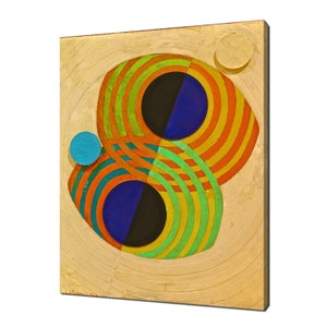 Robert Delaunay Relief Rhythms (1932) Classic Design Abstract Decor Reproduction Canvas Print Wall Art Picture Wall Hanging