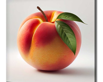 Peach Orange Fruit Kitchen Modern Design Home Decor Canvas Print Wall Art Picture Ready To Hang