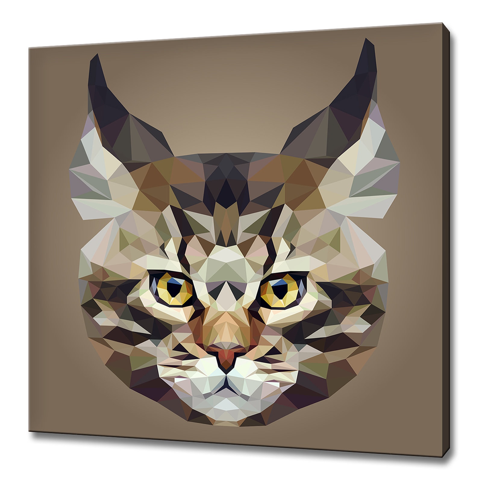 low poly love cats icon  Decorative Illustrations ~ Creative Market