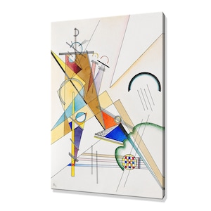 Wassily Kandinsky Gewebe (1923) Klassiek ontwerp Abstract decor reproductie canvas print muurkunst
