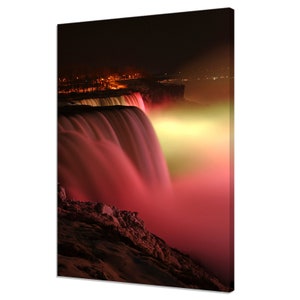 Niagara Falls By Night Canada Modern Design Home Decor Canvas Print Wall Art Picture Wall Hanging