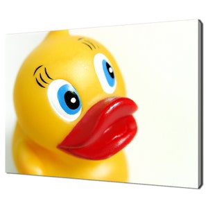 Smiling Yellow Rubber Duck Modern Design Home Decor Canvas Print Wall Art Picture Wall Hanging