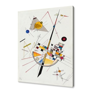 Wassily Kandinsky Delicate Tension #85 (1923) Riproduzione di un quadro astratto dal design classico, stampa su tela, quadro da parete