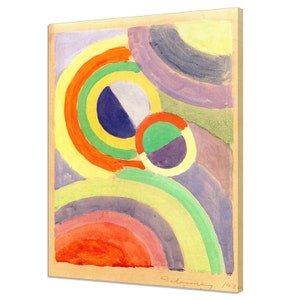 Robert Delaunay Composition (1930) Modern Classic Design Abstract Decor Reproduction Canvas Print Wall Art Picture Wall Hanging