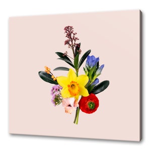 Bouquet Of Colourful Flowers Modern Design Home Decor Canvas Print Wall Art Picture Wall Hanging