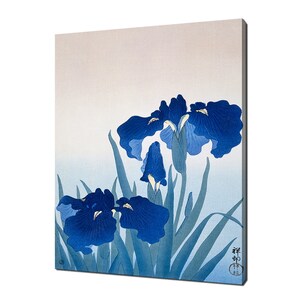 Iris Flowers (1925 - 1936) by Ohara Koson (1877-1945) Reproduction Modern Floral Design Canvas Print Home Decor Wall Art Picture