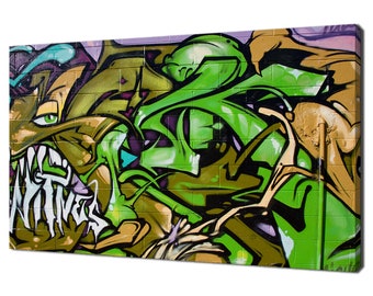Kleurrijke Street Art Graffiti Muur Modern Design Interieur Doek Wall Art Foto Muur Opknoping