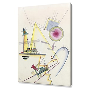 Wassily Kandinsky Zartes Gemüt (Delicate Soul) (1925) Klassiek ontwerp abstract decor reproductie canvas print muurkunst
