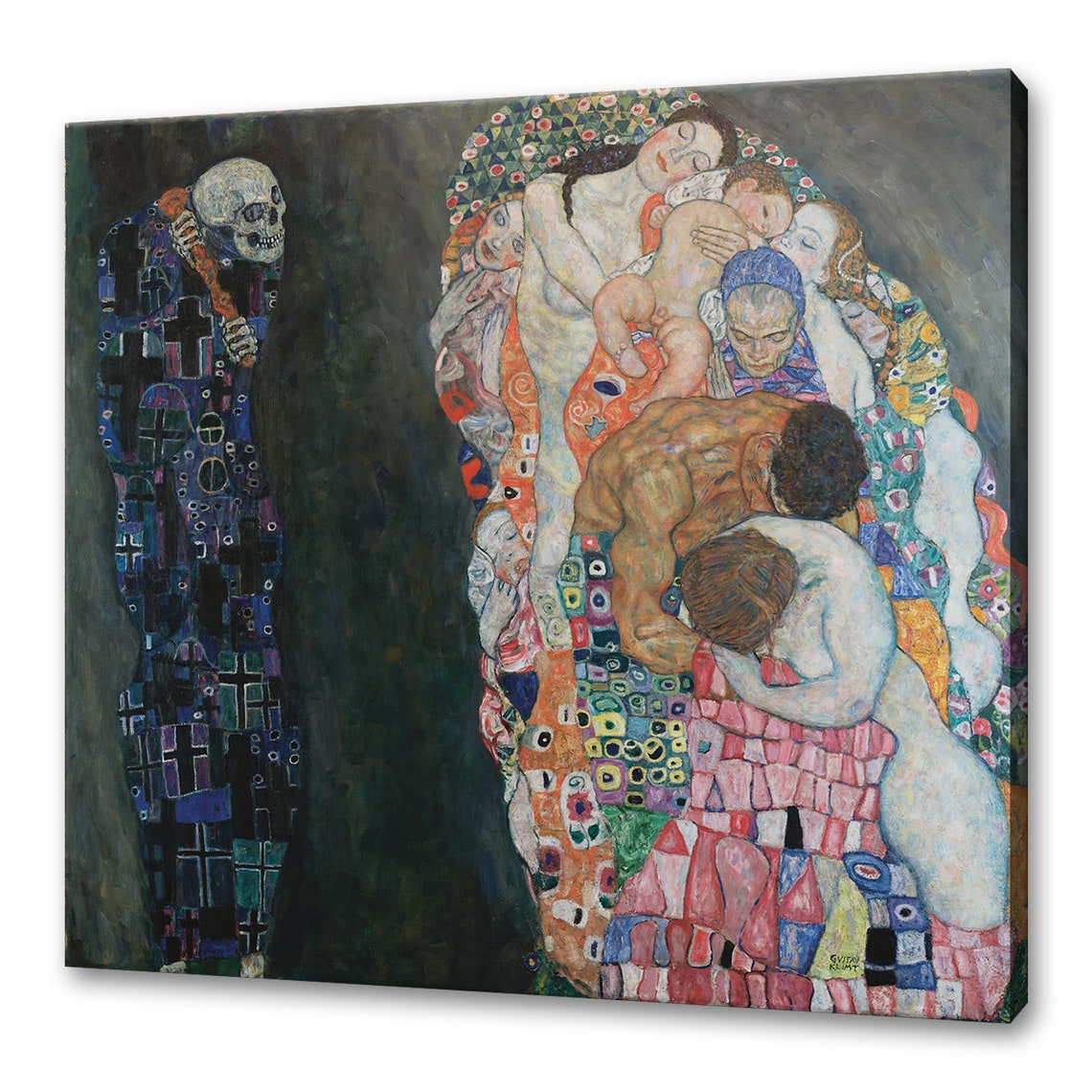 Gustav Klimt Death and Life 1908 Art Nouveau Reproduction Modern Style ...