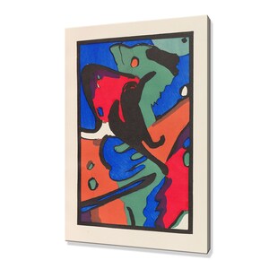 Wassily Kandinsky Der Blaue Reiter (1912) Classic Design Abstract Decor Reproduction Canvas Print Wall Art