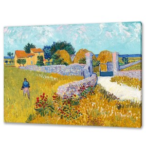 Bauernhaus in der Provence (1888) von Vincent Van Gogh Reproduktion Home Decor Leinwand Wandkunst fertig zum Aufhängen