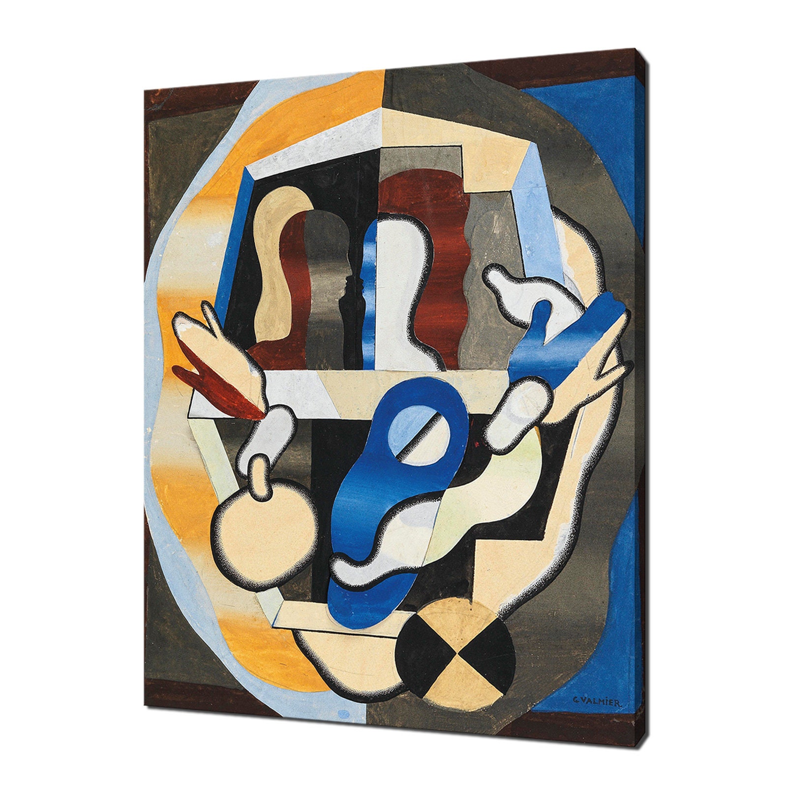 Georges Valmier Le Paradis Terrestre El jardin del Eden 1930 Diseno clasico Decoracion abstracta Reproduccion Impresion en lienzo Cuadro artistico para pared Etsy Mexico